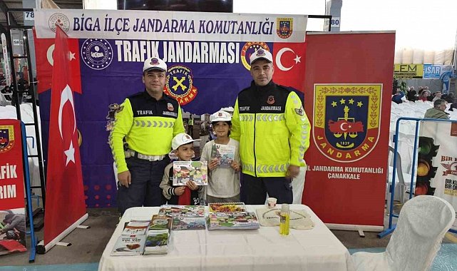 Biga fuarında jandarma tanıtımı