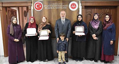 Bilecik'te hafızlara belgeleri verildi