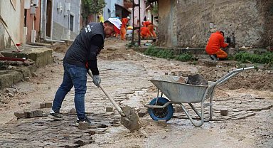 Bilecik'te iki noktada parke taşı çalışması başladı