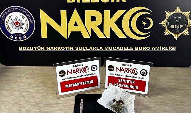 Bilecik'te şüpheli şahsın üzerinde uyuşturucu çıktı