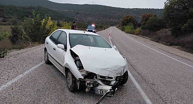 Bilecik'te yağış kazaya neden oldu: 1 yaralı