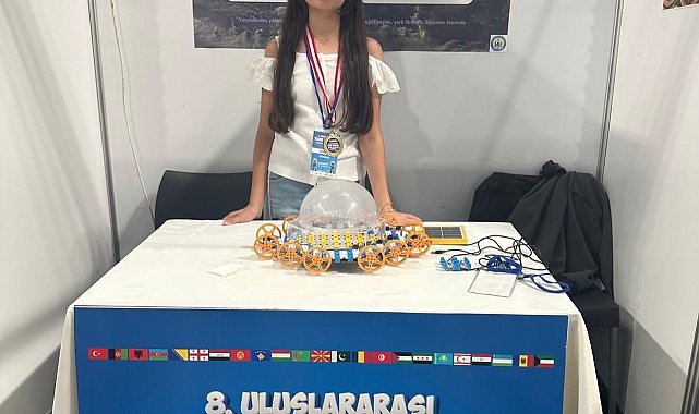 BİLSEM öğrencisinden uluslararası bilim şenliğinde çifte üçüncülük