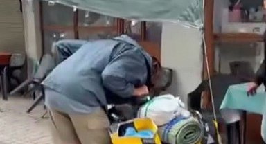 Bisikletli Fransız gezgine vatandaşlardan yardım eli