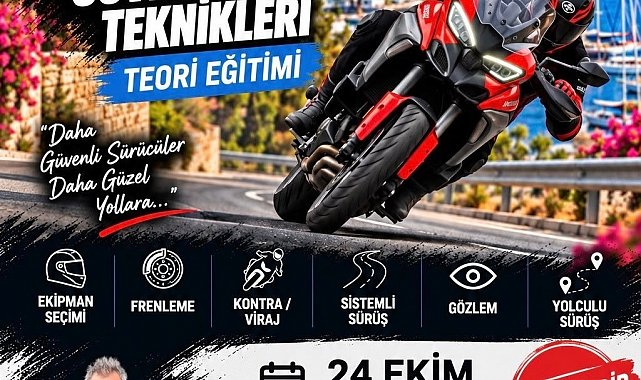 Bodrum'da motosiklet sürücülerine hayati eğitim