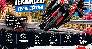 Bodrum'da motosiklet sürücülerine hayati eğitim