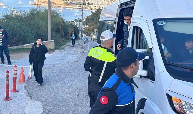Bodrum'da okul servislerinde sıkı denetim