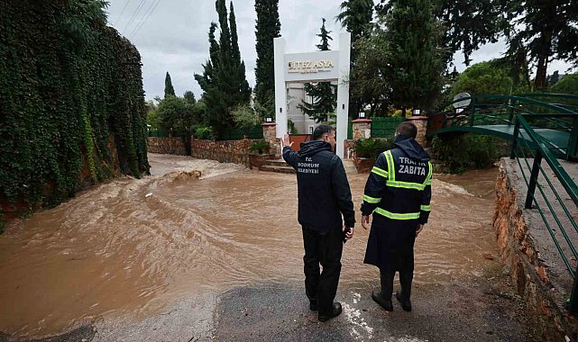 Bodrum'da yağış seferberliği