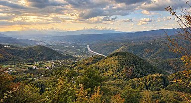 Bolu Dağı'nda sonbahar manzarası