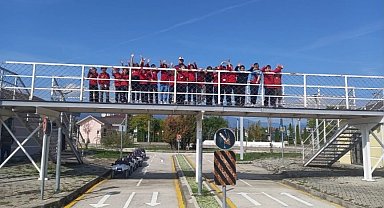 Bolu'da jandarmadan miniklere trafik eğitimi