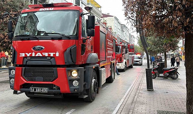 Bolu'da kablolardan yükselen dumanlar ekipleri harekete geçirdi