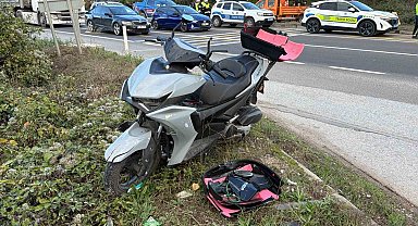 Bolu'da motosiklet ile hafif ticari araç çarpıştı: 2 yaralı
