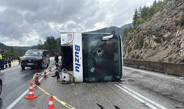 Burdur'da 1 kişinin öldüğü ve 8 kişinin yaralandığı otobüs kazasında sürücü tutuklandı