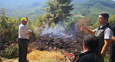 Burdur'da orman yangını ekiplerin müdahalesiyle söndürüldü