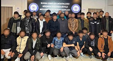 Bursa'da göçmen kaçakçılığı operasyonu: 11 şüpheli yakalandı