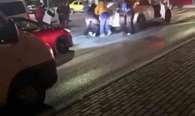 Bursa'da iki aile arasındaki kavga kamerada