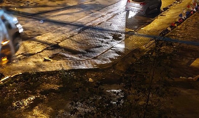 Bursa'da kaza sonrası yola saçılan meyveleri vatandaşlar topladı