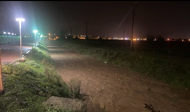 Bursa'da sağanak tarım arazilerini göle çevirdi