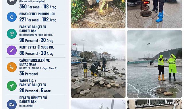 Bursa'da yoğun yağış alarmı: 839 personel, 285 araç ve iş makinesiyle teyakkuza geçildi