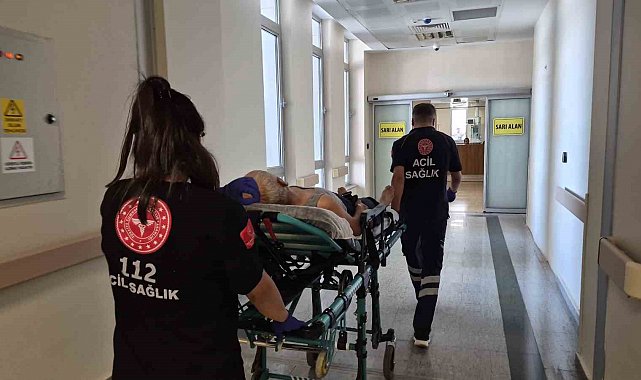 Çadır çekerken 1. kattan düşen kişi yaralandı