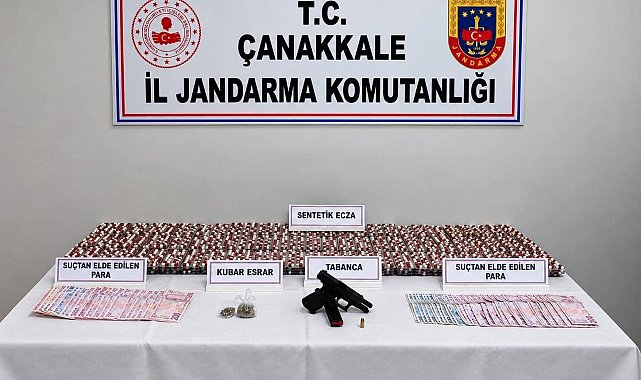 Çanakkale'de narkotik operasyonu, 2 şüpheli tutuklandı