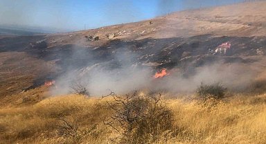 Çanakkale'de otluk alanda yangın