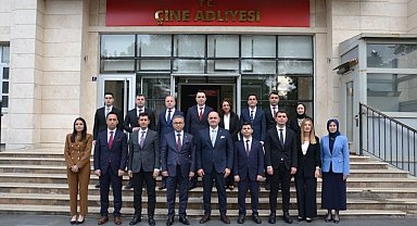 Çine Adliyesi'nde incelemelerde bulundular