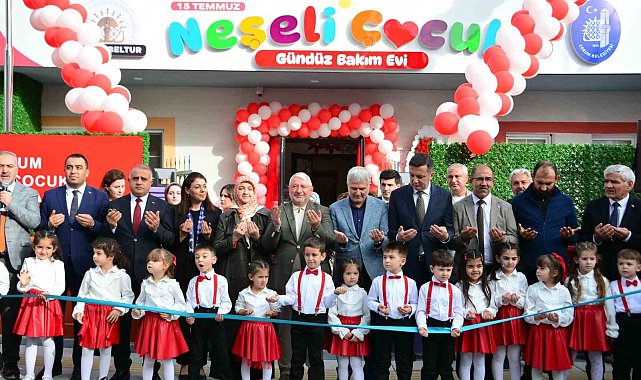 Çorum Belediyesinin çocuk gündüz bakım evi törenle açıldı