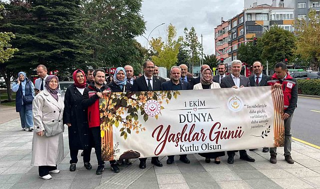 Çorum'da yaşlılar için farkındalık yürüyüşü