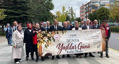 Çorum'da yaşlılar için farkındalık yürüyüşü