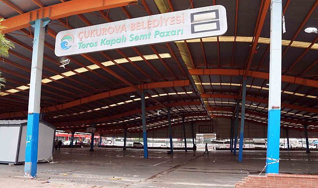 Çukurova'da kapalı semt pazarları yenileniyor