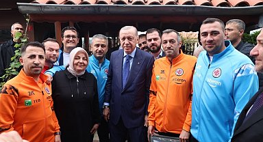 Cumhurbaşkanı Erdoğan, İstanbul Kastamonuspor yönetimini kabul etti