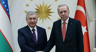 Cumhurbaşkanı Erdoğan, Özbekistan Cumhurbaşkanı Mirziyoyev ile görüştü