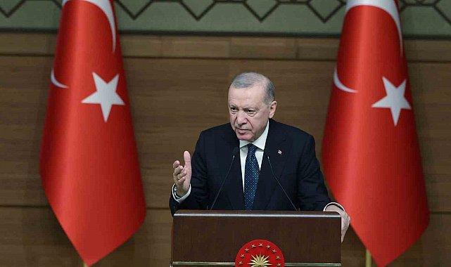 Cumhurbaşkanı Erdoğan: "Dünyayı sömürerek, bölgemizi kan deryasına çevirerek kendilerine refah düzeni kurmak isteyenlere boyun eğmeyeceğiz"