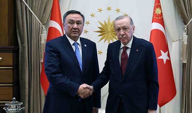 Cumhurbaşkanı Erdoğan, Türk Devletleri Teşkilatı Genel Sekreteri Ömüraliyev'i kabul etti