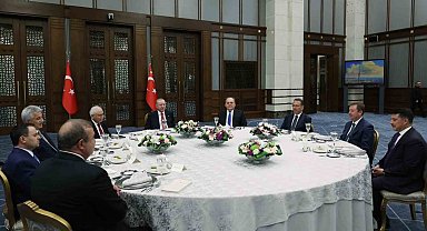 Cumhurbaşkanı Erdoğan, yüksek mahkeme başkanlarıyla bir araya geldi
