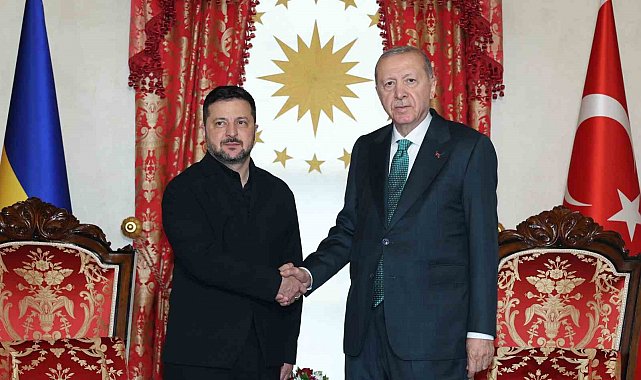 Cumhurbaşkanı Erdoğan, Zelenskiy ile Dolmabahçe'de bir araya geldi