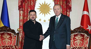 Cumhurbaşkanı Erdoğan, Zelenskiy ile Dolmabahçe'de bir araya geldi