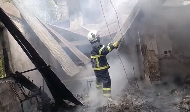Dağlıca'da okulda korkutan yangın