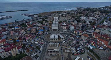 Değirmendere viyadüğü yükseliyor, son şeklini alıyor