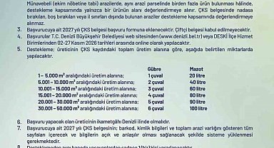 Denizli Büyükşehir Belediyesinden çiftçilere mazot ve gübre desteği