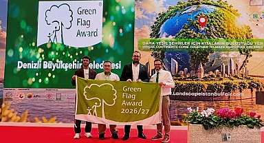 Denizli Büyükşehir "Green Flag Award" rekoruyla Türkiye'nin zirvesinde