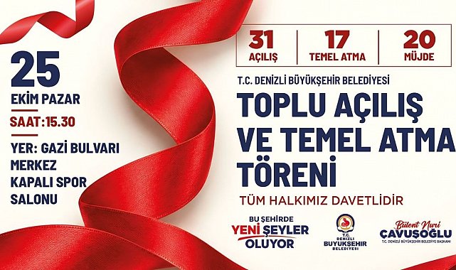 Denizli Büyükşehir'den 16,2 milyar TL'lik yatırım hamlesi