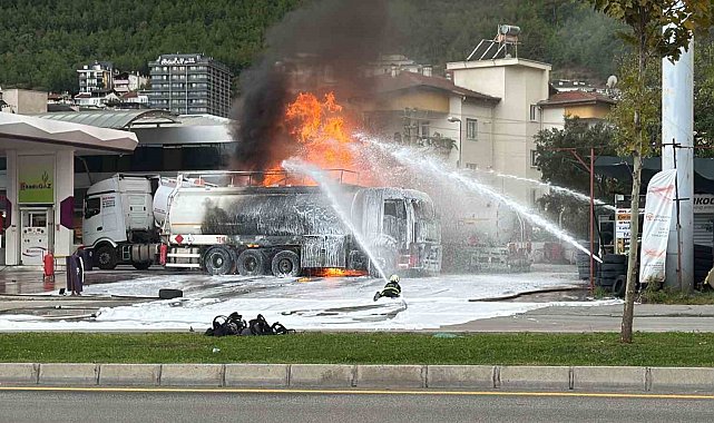 Denizli'de akaryakıt istasyonunda patlama; 1 ağır yaralı