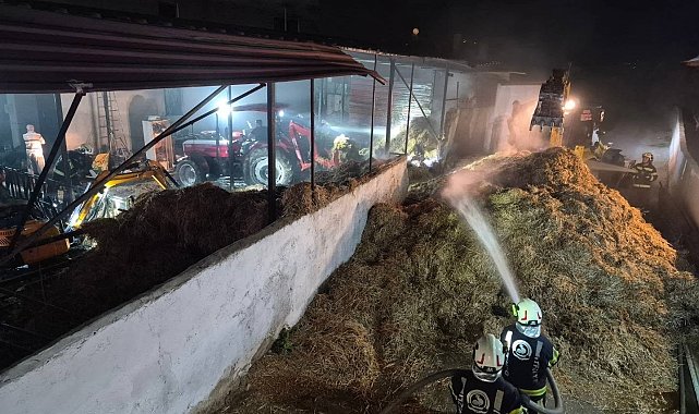 Denizli'de besihanede çıkan yangın söndürüldü