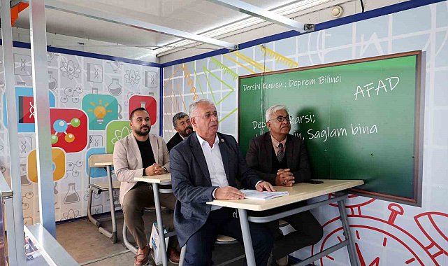 Deprem tırı ile 6,4'lük tatbikat