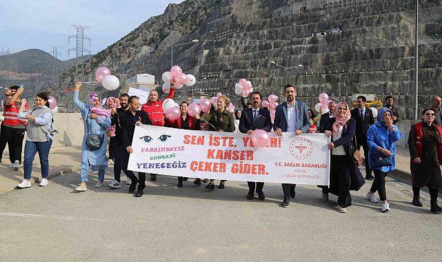 Deriner Barajı'ndan meme kanserinde erken teşhise dikkat çektiler