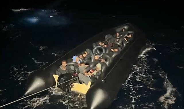 Didim'de İHA tespit etti, 34 düzensiz göçmen yakalandı