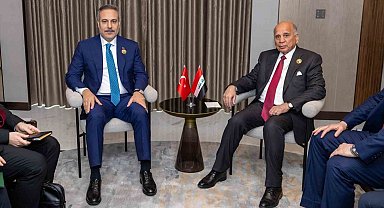Dışişleri Bakanı Fidan, Iraklı mevkidaşı Hüseyin ile görüştü