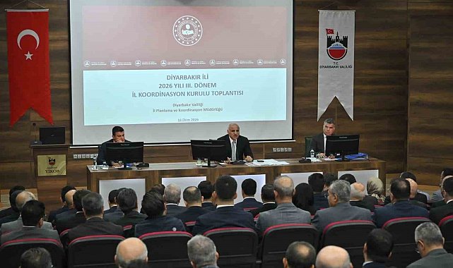 Diyarbakır'da 2026 yılı 3. dönem İl Koordinasyon Kurulu toplantısı