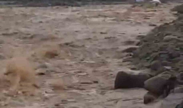 Diyarbakır'da sağanak yağış menfezleri yıktı